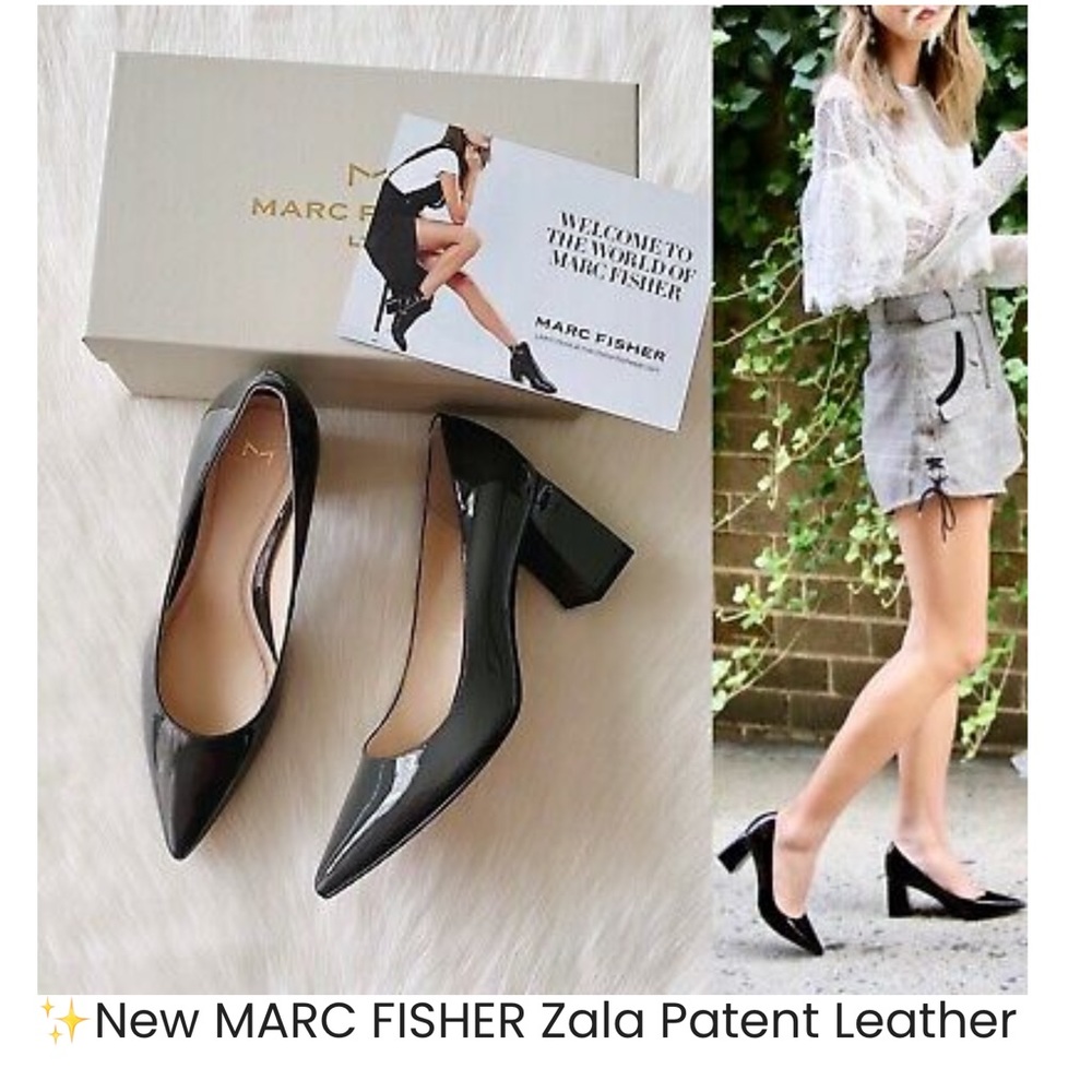Marc Fisher Ltd Zala Block Heel Pointy Toe Pump - image 1
